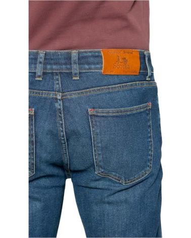 Home-SCOTTA-PANTALON-VAQUERO-DENIM-MEDIO-AZUL