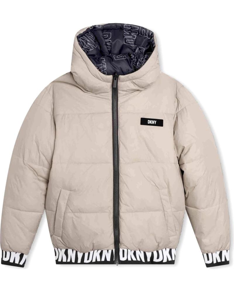 Startseite-DKNY-DKNY WENDE-STEPPJACKE FÜR KINDER - SCHWARZ/BEIGE-NEGRO