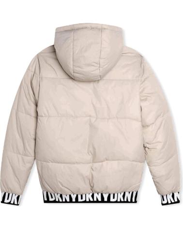 Startseite-DKNY-DKNY WENDE-STEPPJACKE FÜR KINDER - SCHWARZ/BEIGE-NEGRO