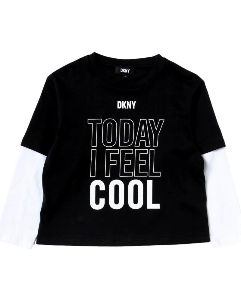 Home-DKNY-DKNY BLACK 'TODAY I FEEL COOL' T-SHIRT FOR BOYS-NEGRO