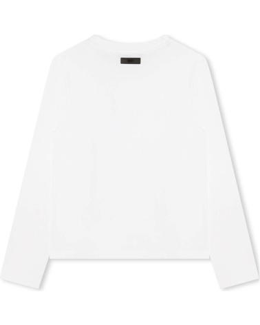 Home-DKNY-DKNY WHITE LONG SLEEVE T-SHIRT WITH LOGO FOR BOYS-BLANCO