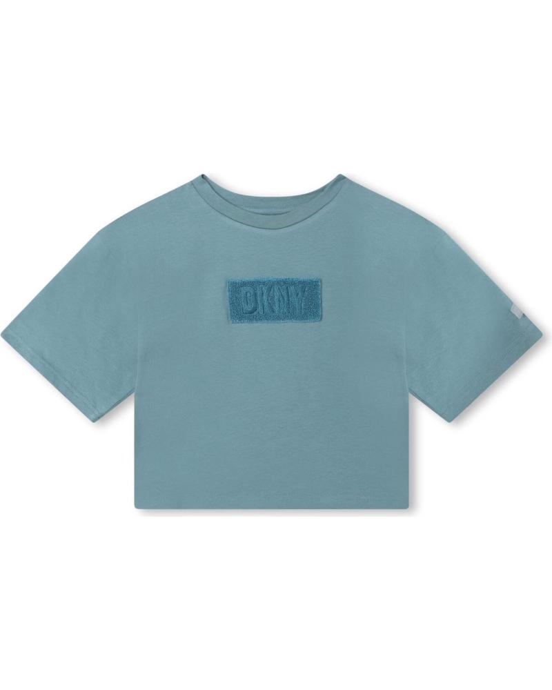 Inizio-DKNY-DKNY T-SHIRT TURCHESE CON LOGO-TURQUESA