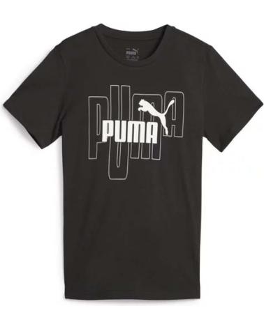 PUMA TEXTIL DEP NINOS EN COLOR NEGRO