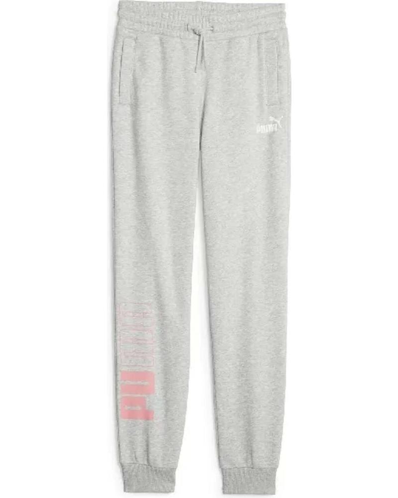 PUMA POWER COLORBLOCK SWEATPANTS FL G GRIS
