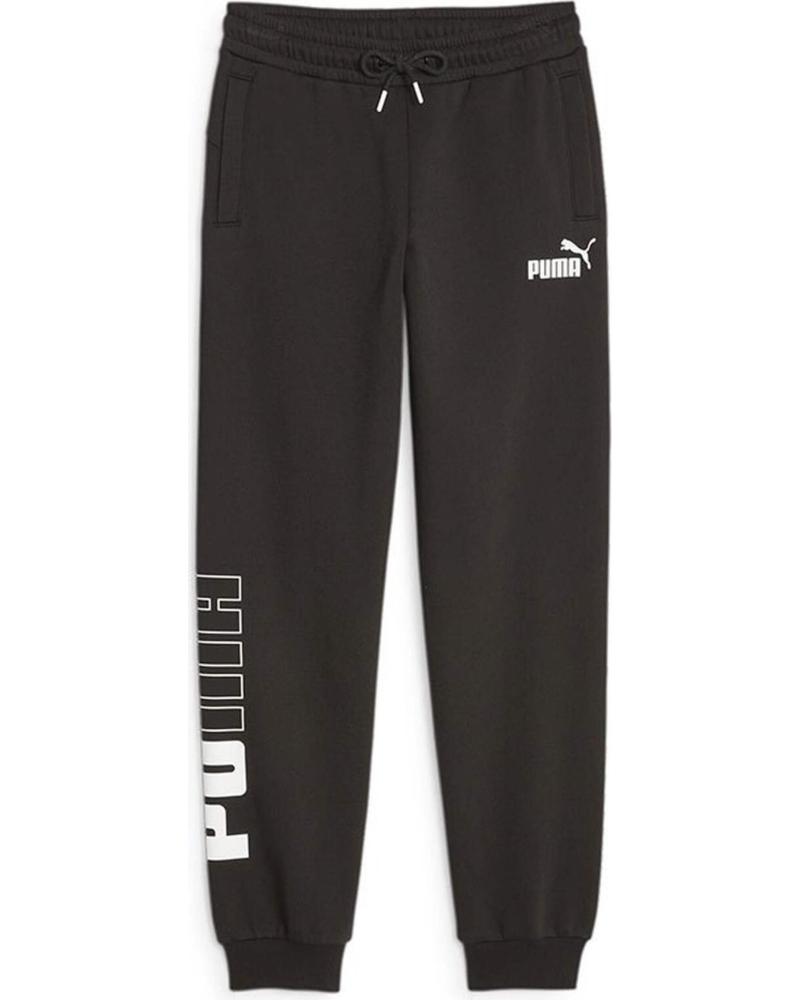 PUMA TEXTIL DEP NINOS EN COLOR NEGRO