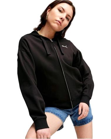 Home-PUMA---676003-01---SUDADERA-CON-CREMALLERA-Y-CAPUCHA---MUJER---NEGRO