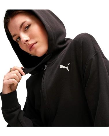 Home-PUMA---676003-01---SUDADERA-CON-CREMALLERA-Y-CAPUCHA---MUJER---NEGRO