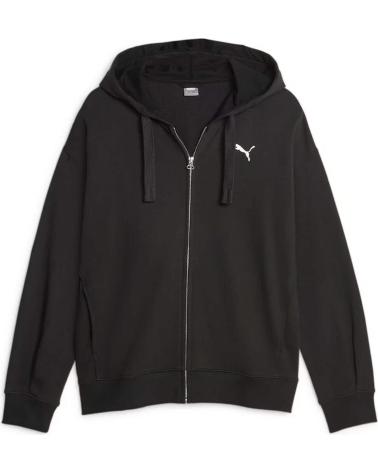 Home-PUMA---676003-01---SUDADERA-CON-CREMALLERA-Y-CAPUCHA---MUJER---NEGRO