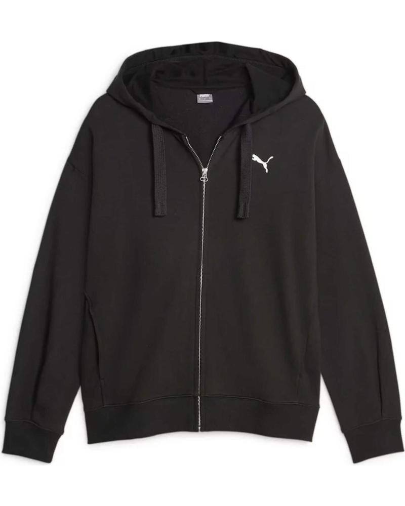 Home-PUMA---676003-01---SUDADERA-CON-CREMALLERA-Y-CAPUCHA---MUJER---NEGRO
