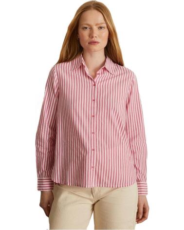 Início-YERSE---3986377---CAMISA-DE-ALGODON-DE-RAYAS-DE-MANGA-LARGA---MUJE-ROSA