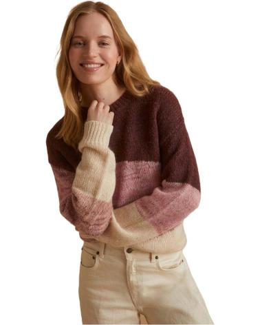 Inizio-YERSE---39596---JERSEY-INTARSIA-DE-COLORES---MUJER-ROSA
