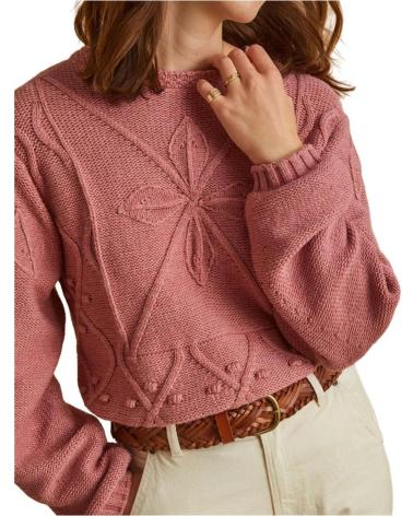 Accueil-YERSE---39583---JERSEY-DE-CROCHETE-CON-APLIQUES---MUJER-ROSA