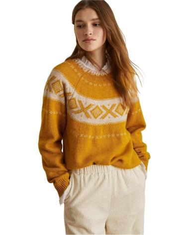 Accueil-YERSE---39574---JERSEY-JACQUARD-CON-GRECA---MUJER-AMARILLO