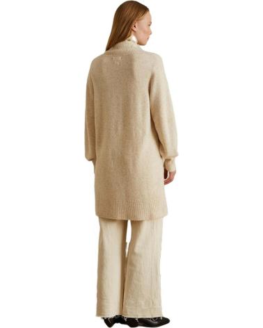 Accueil-YERSE---39545---VESTIDO-DE-CUELLO-ALTO---MUJER-BEIGE