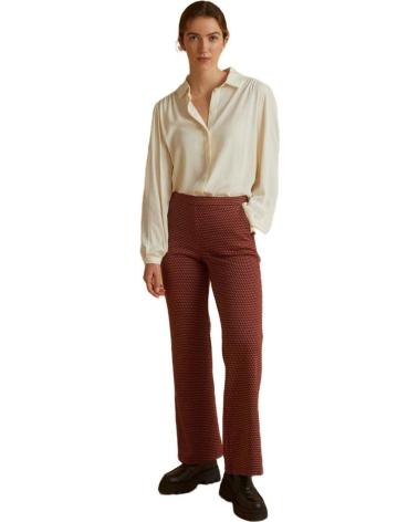 PANTALONI JACQUARD YERSE 39420 ARANCIONE NARANJA