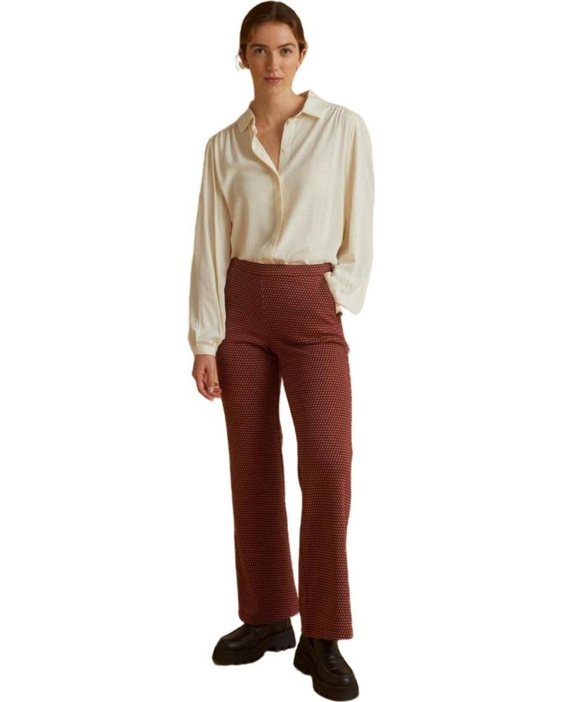 PANTALONI JACQUARD YERSE 39420 ARANCIONE NARANJA