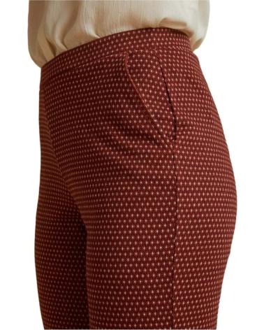 PANTALONI JACQUARD YERSE 39420 ARANCIONE NARANJA