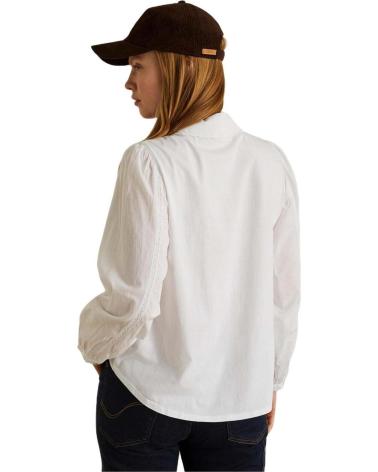 Início-YERSE---39402---CAMISA-BIMATERIA-CON-BORDADO---MUJER-BLANCO
