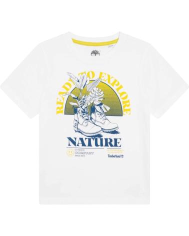 TIMBERLAND T25T93 SHORT SLEEVE T-SHIRT WITH NATURE GRAPHIC WHITE 10P 10P