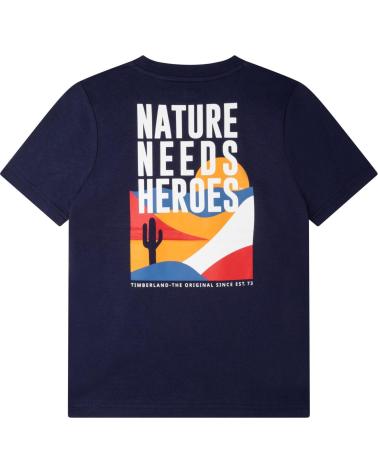 Início-TIMBERLAND---T25S9285T---CAMISETA-DE-MANGA-CORTA---NINO-AZUL