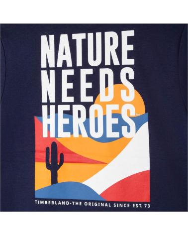 Início-TIMBERLAND---T25S9285T---CAMISETA-DE-MANGA-CORTA---NINO-AZUL