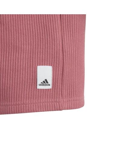 Accueil-ADIDAS---LOUNGE-WAFFLE-KNIT-LOOSE-HR5846---CAMISETA-DE-MANGA-CORTA-BURDEOS
