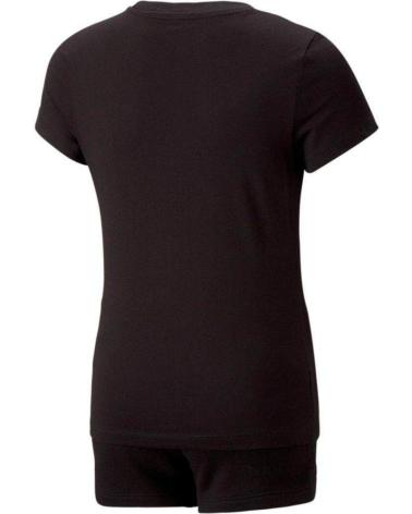 PUMA - GRAPHIC 673594-01 - CONJUNTO DE CAMISETA Y PANTALONES CORT NEGRO