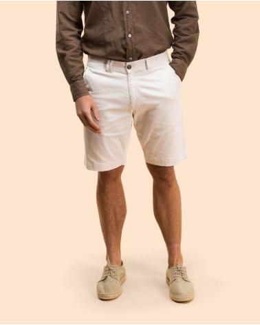 SCOTTA DARK BEIGE BERMUDA SHORTS FOR MEN BEIGE