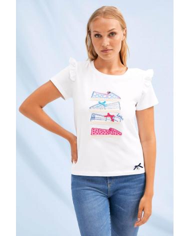LOLITAS - 2214TP - CAMISETA DE MANGA CORTA - MUJER BLANCO