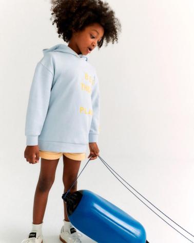 ECOALF - MONSALF SWEAT - SUDADERA CON CAPUCHA - NINO AZUL