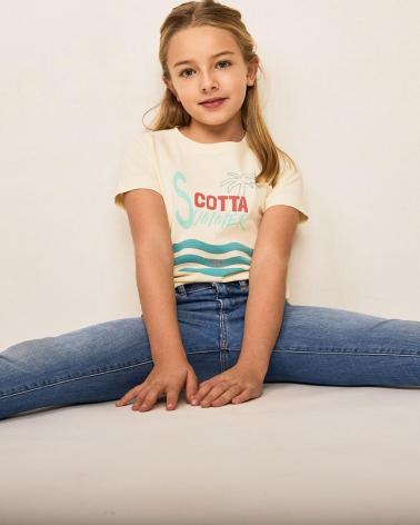 SCOTTA CAMISETA NINO SUMMER 100 ALGODON AMARILLO PALO