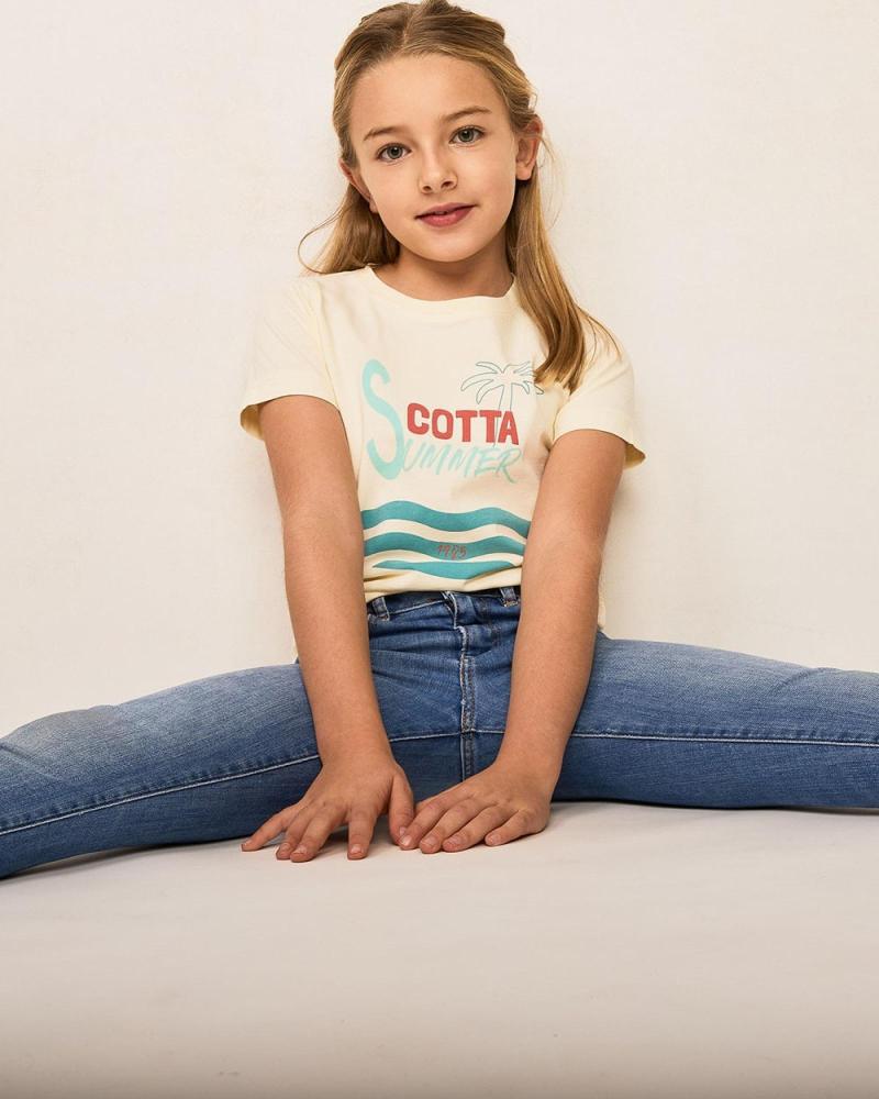SCOTTA CAMISETA NINO SUMMER 100 ALGODON AMARILLO PALO