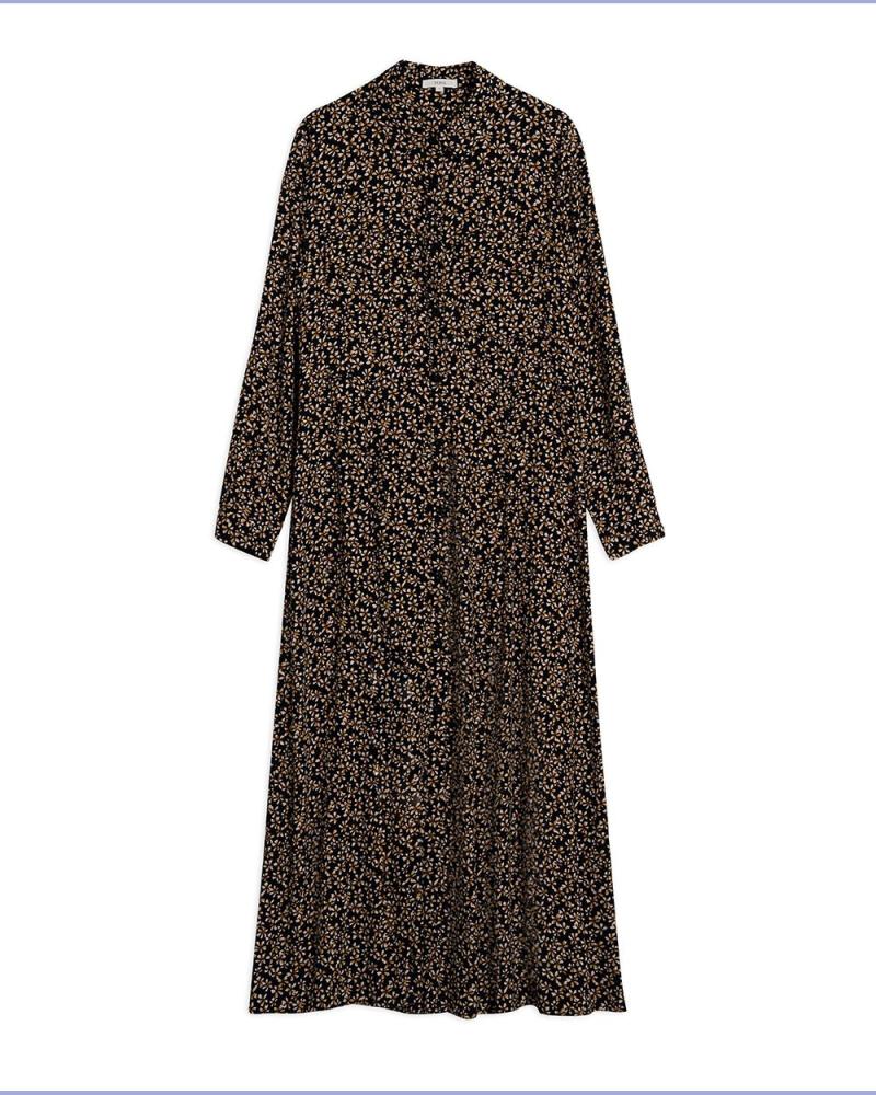 YERSE - 36812100 - VESTIDO LARGO FLUIDO - MUJER VERDE