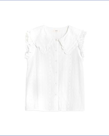 YERSE - 36249002 - BLUSA SIN MANGAS CON CUELLO BEBE - MUJER BLANCO
