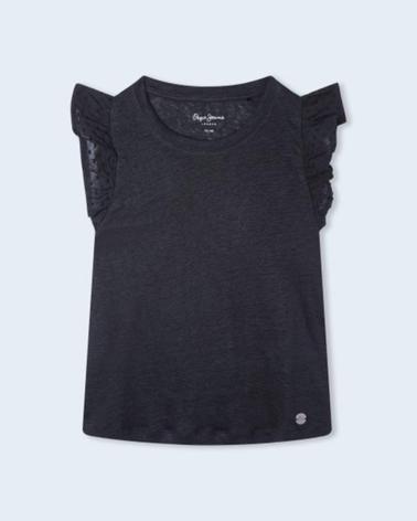PEPE JEANS - ITZEL - CAMISETA CON VOLANTES EN LAS MANGAS - NINA MULTICOLOR