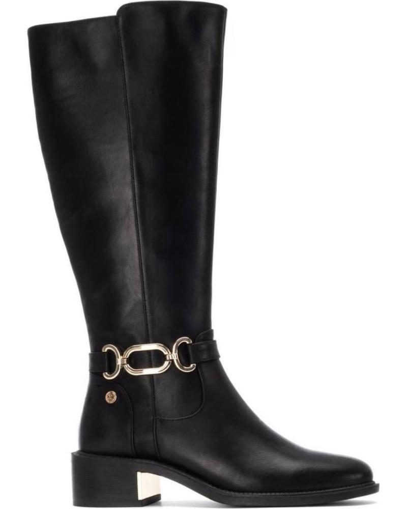 STIVALI ALTI NERI XTI 144399 S CON CATENA DORATA NEGRO