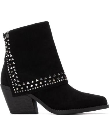 STIVALETTI TEXANI XTI 144464 S NERI CON BORCHIE DECORATIVE NEGRO