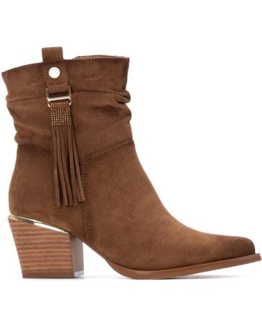 BOTTINES TEXANES XTI 144461 CAMEL AVEC DÉTAIL FRANGES MARRóN
