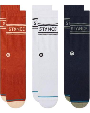 STANCE CALCETINES BASIC 3 PACK CREW INDIGO 3 MULTICOLOR