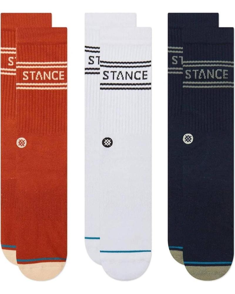 STANCE CALCETINES BASIC 3 PACK CREW INDIGO 3 MULTICOLOR