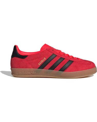 ADIDAS GAZELLE INDOOR JR6304 LUCID - CORE BLACK - GOLD METALLIC RED