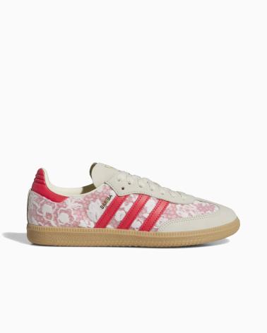 ADIDAS SAMBA OG X LIBERTY LONDON WOMENS BETTER SCARLET - 36 WHITE