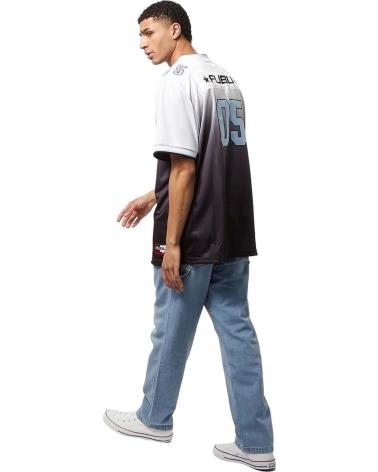 FUBU FOOTBALL-JERSEY T-SHIRT FARBVERLAUF WEISS UND SCHWARZ MIT NUMMER 05 BLANCO