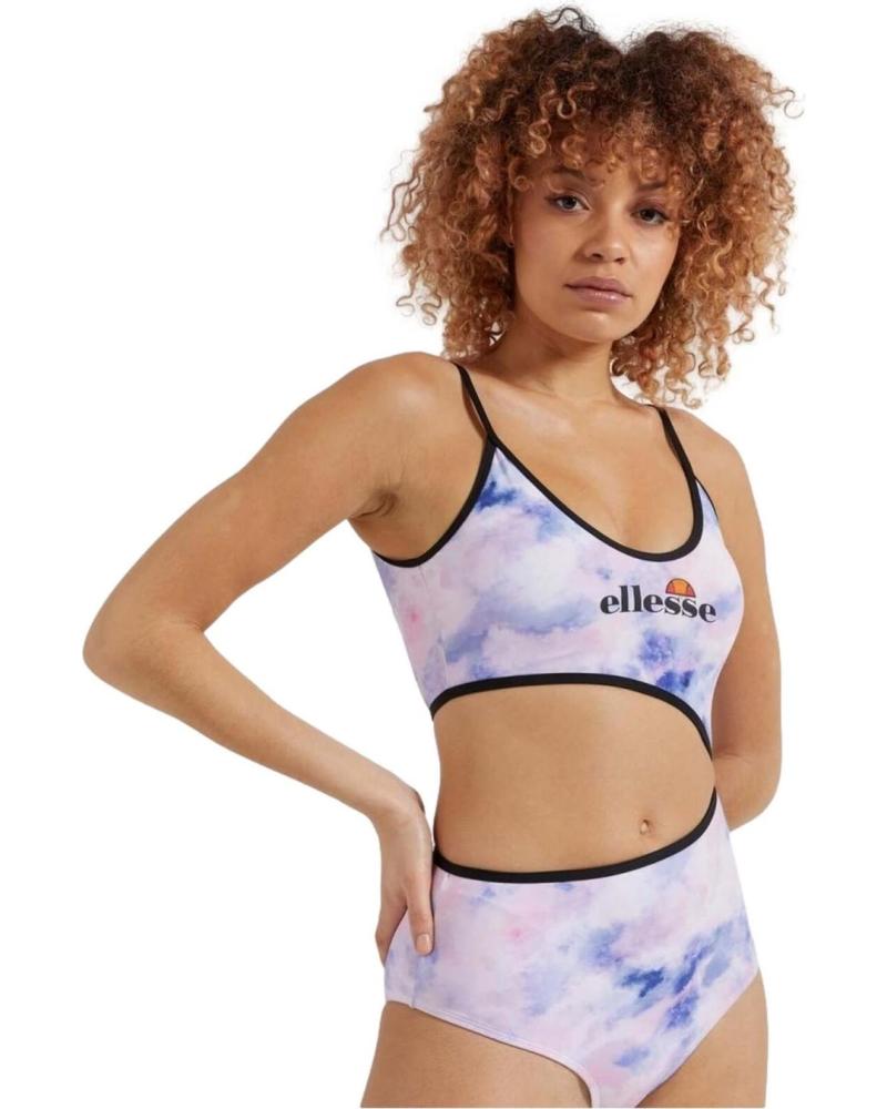 ELLESSE MONOKINI FEMME TIE-DYE MULTICOLORE AVEC COUPE LATÉRALE MULTICOLOR