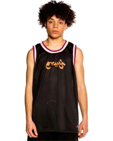 GRIMEY HERREN BASKETBALL-TRIKOT SCHWARZ MIT DREIFARBIGEN BÜNDCHEN AZUL