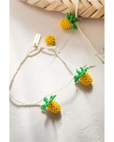 COLLIER ESEOESE AVEC BRELOQUES ANANAS JAUNES AMARILLO