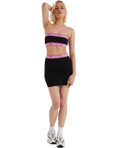 JUPE MINI ELLESSE NOIRE À TAILLE ROSE NEGRO
