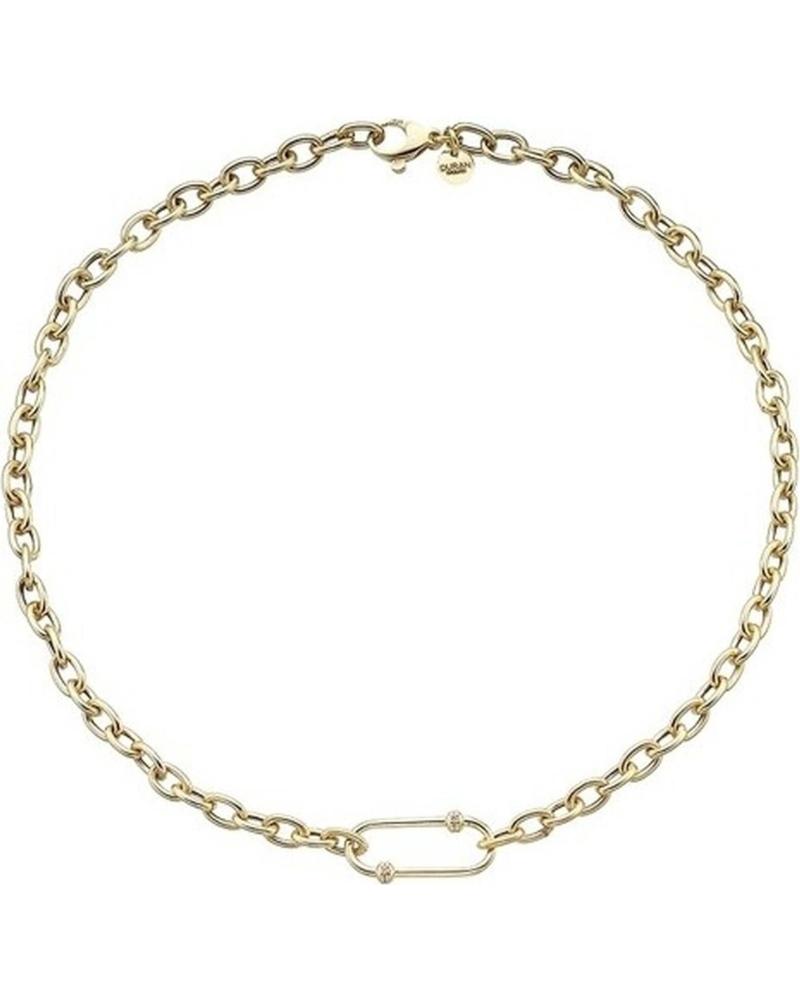 DURAN EXQUSE KETTE AUS VERGOLDETEM SILBER MIT ZIERGLIED MULTICOLOR
