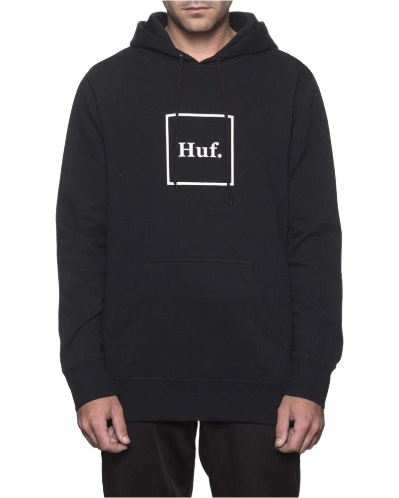 SWEAT À CAPUCHE HUF ESSENTIALS BOX LOGO NOIR NEGRO
