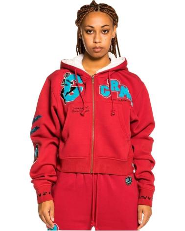 GRIMEY SUDADERAS EN COLOR PARA MUJER ROJO